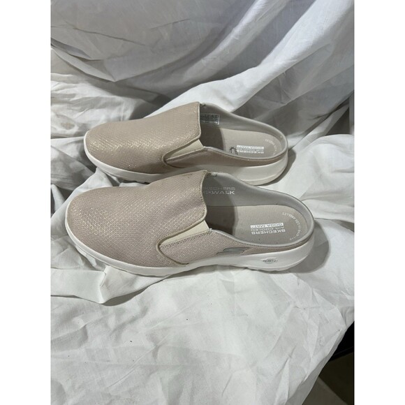 Skechers Go Walk Joy Washable Mules Lazy Sunday Taupe Size 11 Womens - Picture 4 of 6